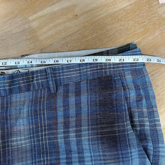 Tommy Bahama Men's Linen Shorts Size 42 Multicolor Plaid 10’’ Inseam Bermuda x 2 - Picture 11 of 11